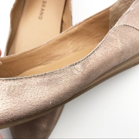 LUCKY BRAND Bylando Rose Gold Pointed Toe Flats Shoes - Picture 11 of 13
